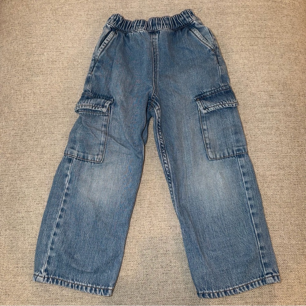 Zara Kids Blue Cargo Jeans